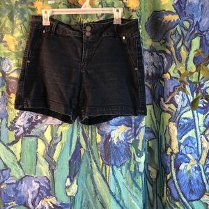 Dark denim shorts
